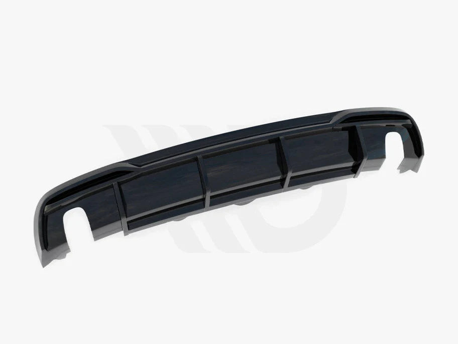 Audi A5 8T Facelift Gloss Black Maxton Dual Exhaust Rear Diffuser 2011-2016