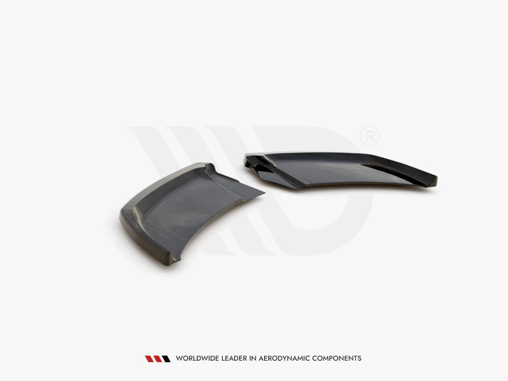 Audi A1 GB Gloss Black Maxton Rear Side Splitters 2018+