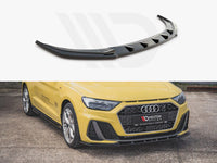 Audi A1 GB Gloss Black Maxton Front Splitter V1 2018+