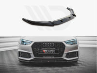 Audi A4 B9 Gloss Black Maxton Front Splitter 2015-2019