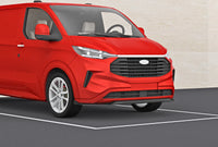 Ford Transit Custom MK2: Gloss Black V2 Style Front Splitter 24+