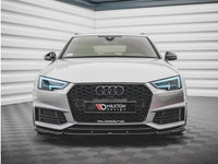 Audi A4 B9 Gloss Black Maxton Front Splitter 2015-2019