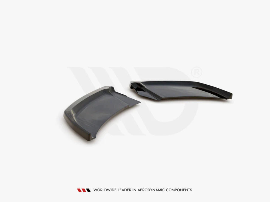 Audi A1 GB Gloss Black Maxton Rear Side Splitters 2018+