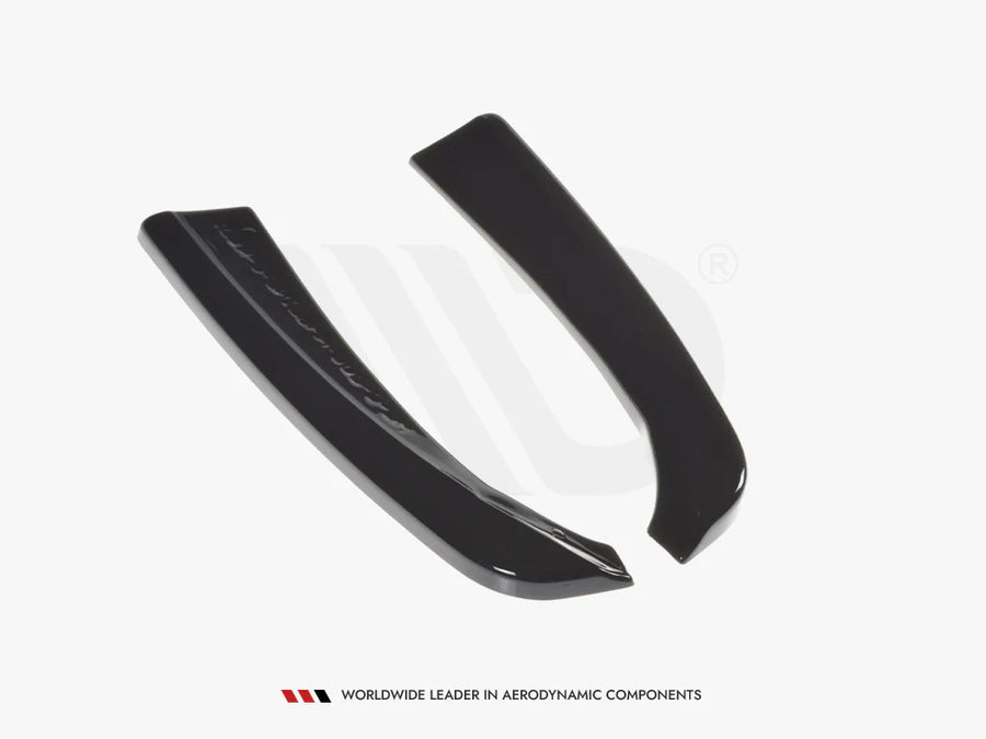 C Class - C205: Gloss Black Maxton Rear Side Splitters 15-21