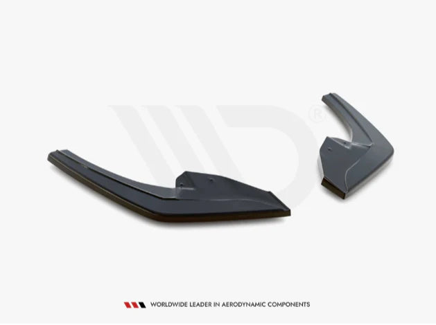 BMW 1 Series F20/F21 Facelift Gloss Black Maxton Rear Side Splitters (2015-2019)