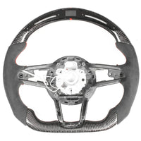 Audi A4 B9 Carbon Fibre Steering Wheel LED F1 Race Display 2016-2020