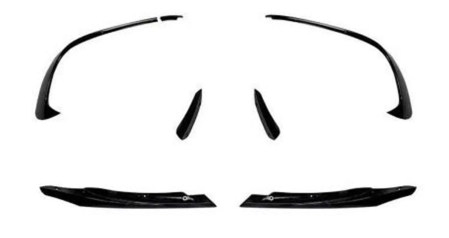A Class - W176 Facelift: Gloss Black Front Canards 16-18